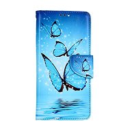 TopQ Pouzdro Xiaomi Redmi Note 12 knížkové Modří motýlci 95633 - Phone Case