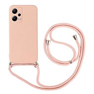 TopQ Kryt Xiaomi Redmi Note 12 5G růžový se šňůrkou 96524 - Phone Cover