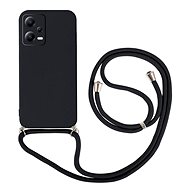 TopQ Kryt Xiaomi Redmi Note 12 5G černý se šňůrkou 96520 - Phone Cover