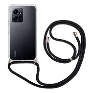 TopQ Kryt Xiaomi Redmi Note 12 s černou šňůrkou průhledný 96401 - Phone Cover