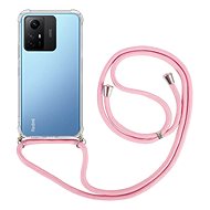 TopQ Kryt Xiaomi Redmi Note 12S s růžovou šňůrkou průhledný 98237 - Phone Cover