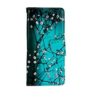 TopQ Housing Motorola Moto G51 5G booklet Blue with flowers 95551 - Phone Case