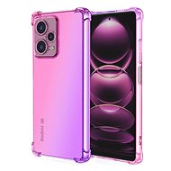 TopQ Kryt Xiaomi Redmi Note 12 Pro+ 5G Shock duhový růžovo-fialový 96610 - Phone Cover
