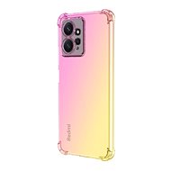 TopQ Kryt Xiaomi Redmi Note 12 Shock duhový růžovo-žlutý 96387 - Phone Cover