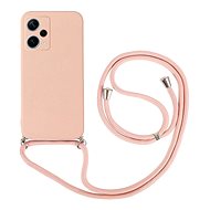 TopQ Kryt Xiaomi Redmi Note 12 Pro 5G růžový se šňůrkou 96639 - Phone Cover