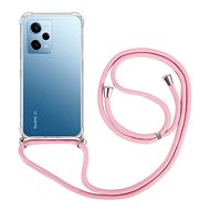 TopQ Kryt Xiaomi Redmi Note 12 Pro 5G s růžovou šňůrkou průhledný 96632 - Phone Cover
