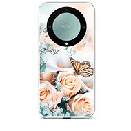 TopQ Kryt Honor Magic5 Lite 5G Růže s motýlem 95735 - Phone Cover