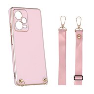 TopQ Kryt Xiaomi Redmi Note 12 Pro+ 5G Fancy růžový se šňůrkou 97413 - Phone Cover