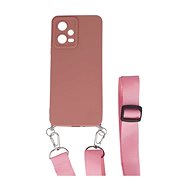 TopQ Kryt Xiaomi Redmi Note 12 5G Elegance růžový se šňůrkou 96455 - Phone Cover