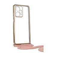 TopQ Kryt Xiaomi Redmi Note 12 Pro 5G Frame zlatý se šňůrkou 96657 - Phone Cover