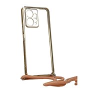 TopQ Kryt Xiaomi Redmi Note 12 Frame zlatý se šňůrkou 96435 - Phone Cover