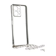 TopQ Kryt Xiaomi Redmi Note 12 Frame stříbrný se šňůrkou 96434 - Phone Cover