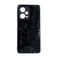 TopQ Kryt Marble Xiaomi Redmi Note 12 Pro+ 5G pevný Smoky Black 97582 - Phone Cover
