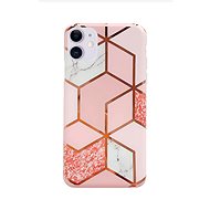 TopQ Kryt iPhone 11 Marble Pink 97524 - Phone Cover