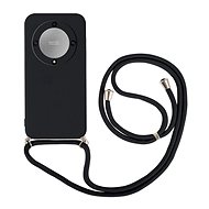 TopQ Kryt Honor Magic5 Lite 5G černý se šňůrkou 95760 - Phone Cover