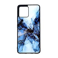 TopQ Kryt Marble Motorola Moto G72 pevný Smoky Blue 98143 - Phone Cover