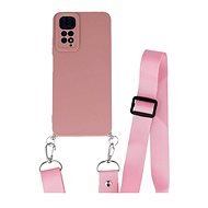 TopQ Kryt Xiaomi Redmi Note 11S Elegance ružový so šnúrkou 98207 - Kryt na mobil