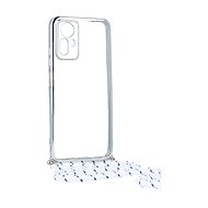 TopQ Kryt Xiaomi Redmi Note 12S Frame stříbrný se šňůrkou 98238 - Phone Cover