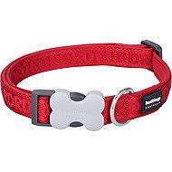 Red Dingo collar padded S - red - 15 mm × 24-37 cm - Dog Collar