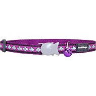 Red Dingo 12 mm reflexní, Fish Purple - Cat Collar