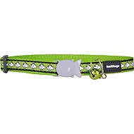 Red Dingo 12 mm reflexní, Fish Lime - Cat Collar