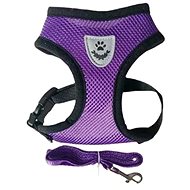REFLEX Dog collars with leash M - purple - Harness