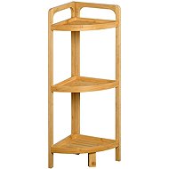 Kesper Corner shelf 23 × 70 × 23 cm, bamboo - Bathroom Shelf