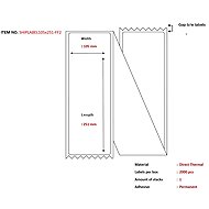 Capture shipping labels 105 x 251 mm, folded, Direct Thermal, 2000 labels per pack. Suitable for Po - Paper Labels