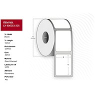 Capture labels 76 x 51 mm, roll diameter 25 mm, Direct Thermal, coated, permanent, perforated - Paper Labels