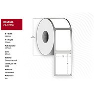 Capture labels 100 x 50 mm, roll diameter 25 mm, Direct Thermal, coated, permanent, without perfo - Paper Labels