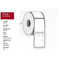 Capture labels 148 x 210 mm, roll diameter 76 mm, Direct Thermal, uncoated, permanent, perfor - Paper Labels
