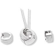 Ewena Stříbrná souprava z chirurgické oceli kroužky - Jewellery Gift Set