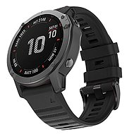 RhinoTech silicone for Garmin QuickFit 22mm black - Watch Strap