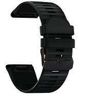 RhinoTech silicone for Garmin QuickFit 22mm black - Watch Strap