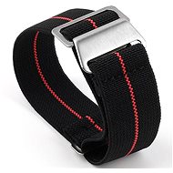 RhinoTech nylon Quick Release 20mm black-red - Watch Strap