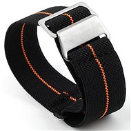 RhinoTech nylon Quick Release 20mm black-orange - Watch Strap