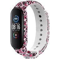 RhinoTech for Xiaomi Mi Band 5 White Love Theme - Watch Strap