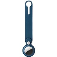 RhinoTech PU Case with Loop for Apple AirTag Dark Blue - AirTag Loop