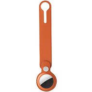 RhinoTech PU Case with Loop for Apple AirTag Brown - AirTag Loop