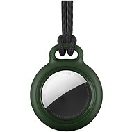 RhinoTech Locking Case with Loop for Apple AirTag Dark Green - AirTag Loop