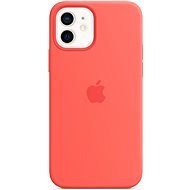 Apple iPhone 12 a 12 Pro Silikónový kryt s MagSafe citrusovo ružový - Kryt na mobil