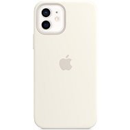 Apple iPhone 12 and 12 Pro Silicone Case with MagSafe, White - Phone Cover