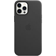 Apple iPhone 12 Pro Max Leather Case with MagSafe, Black - Phone Cover