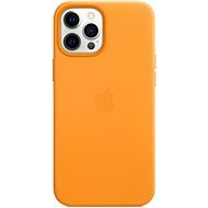 Apple iPhone 12 Pro Max Kožený kryt s MagSafe nechtíkovo oranžový - Kryt na mobil