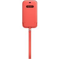 Apple iPhone 12/12 Pro pink citrus bőr MagSafe tok - Mobiltelefon tok