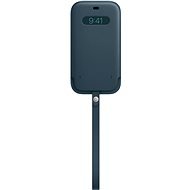 Apple iPhone 12 Pro Max balti kék bőr MagSafe tok - Mobiltelefon tok