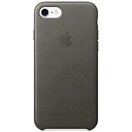 Handyhülle iPhone 7 Leder Case - Sturmgrau - Schutzabdeckung