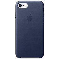 iPhone 8/7 Kožený kryt polnočne modrý - Kryt na mobil