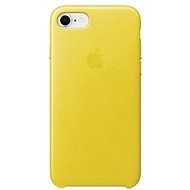 iPhone 8/7 Kožený kryt jarne žltý - Ochranný kryt