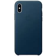 iPhone X Leather case space blue - Protective Case
